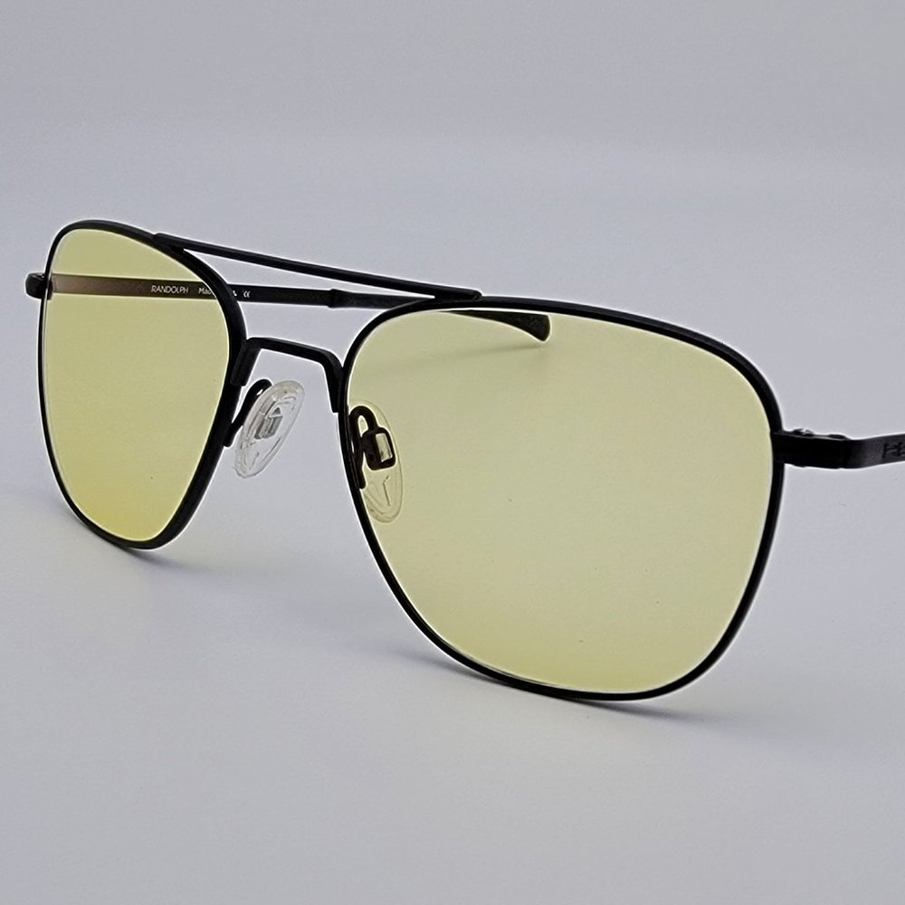 Randolph Engineering Matte Black Aviator Sunglass